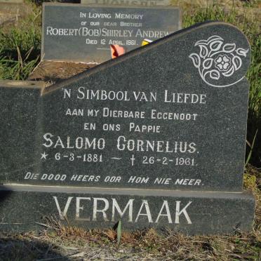 VERMAAK Salomo Cornelius 1881-1961