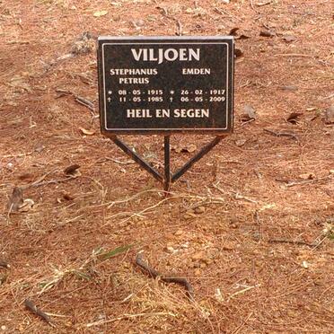 VILJOEN Stephanus Petrus 1915-1985 &amp; Emden 1917-2009