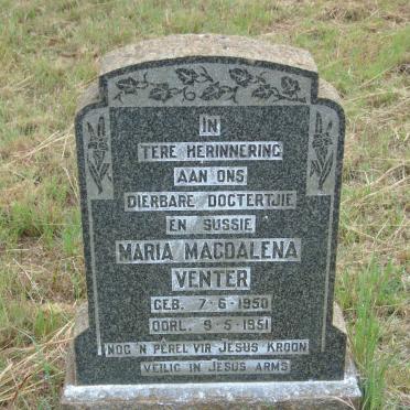 VENTER Maria Magdalena 1950-1951