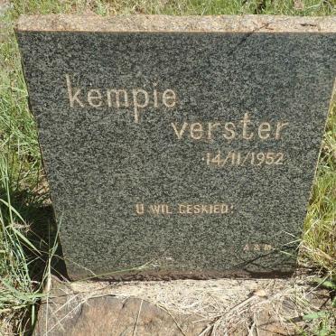 VERSTER Kempie 1952-1952