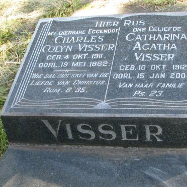VISSER Charles Colyn 1911-1962 &amp; Catharina Agatha 1912-2004