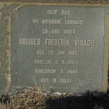 VISAGIE Andries Frederik 1883-1954