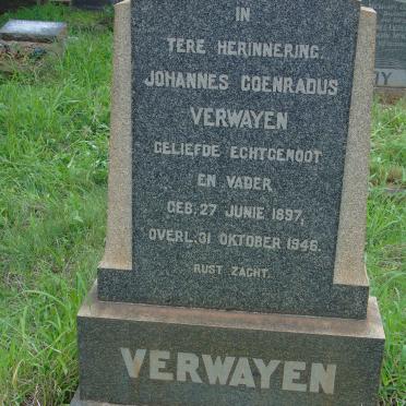 VERWAYEN Johannes Coenradus 1897-1946