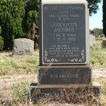 VERREYNE Lodewicus Jacobus 1884-1973