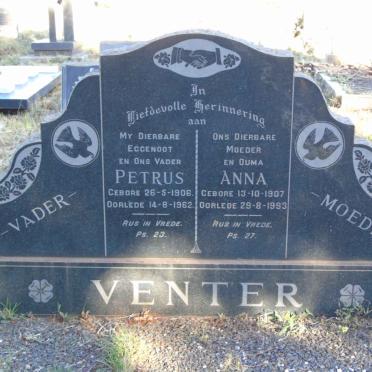 VENTER Petrus 1906-1962 &amp; Anna 1907-1993