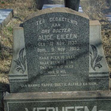 VERHEEM Alice Eileen 1933-1953
