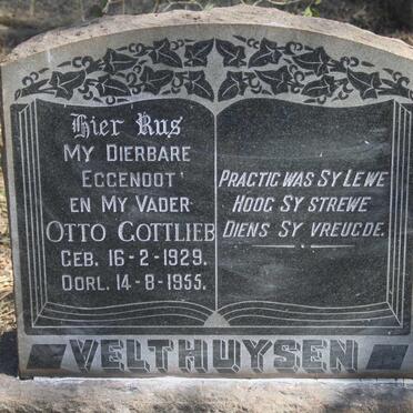 VELTHUYSEN Otto Gottlieb 1929-1955