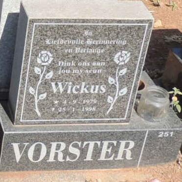 VORSTER Wickus 1979-1998