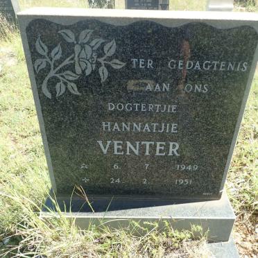 VENTER Hannatjie 1949-1951