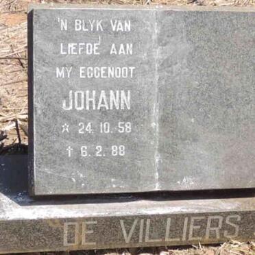 VILLIERS Johann, de 1958-1988