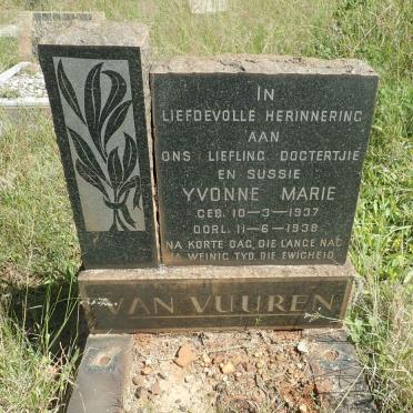 VUUREN Yvonne Marie, van 1937-1938