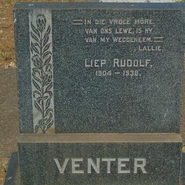 VENTER Liep Rudolf 1904-1938