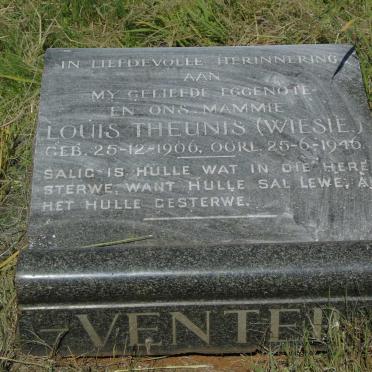 VENTER Louis Theunis 1906-1946