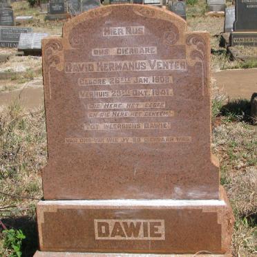 VENTER David Hermanus 1908-1941