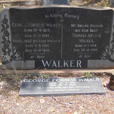 WALKER George Forrest 1879-1948 &amp; Margaret Ingram 1880-1952