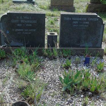 WALT Gert Hendricus, v.d. 1921-1968 & Dora Magdalene GOOSEN 1925-1946