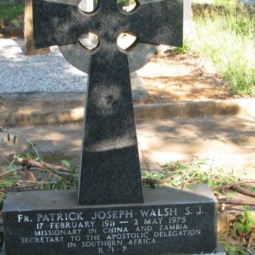 WALSH Patrick Joseph 1911-1975
