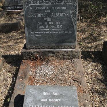 WIID Elizabeth Sophia nee ALBERTYN 1876-1965 :: WIID Christopher Albertyn 1916-1955