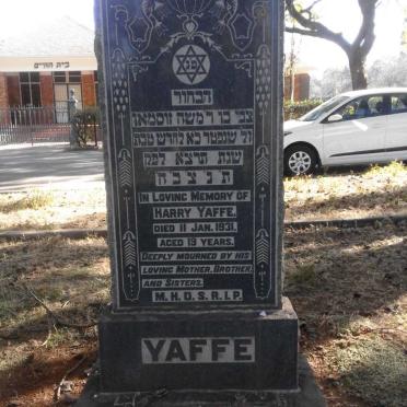 YAFFE Harry -1931