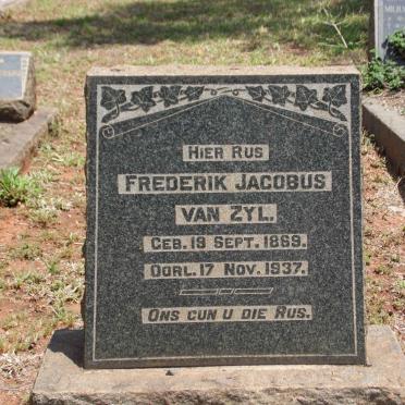 ZYL Frederik Jacobus, van 1869-1937