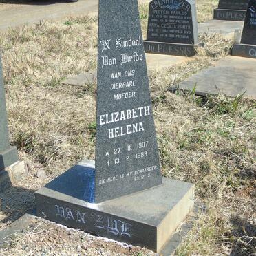 ZYL Willem Johannes, van 1901-1970 &amp; Elizabeth Helena 1907-1989