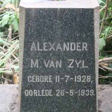 ZYL Alexander M., van 1928-1939