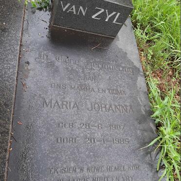 ZYL Maria Johanna, van 1907-1985