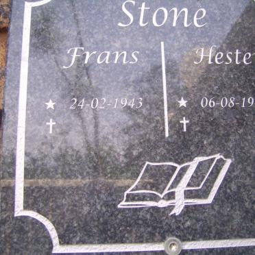 STONE Frans 1943- &amp; Hester 1944-