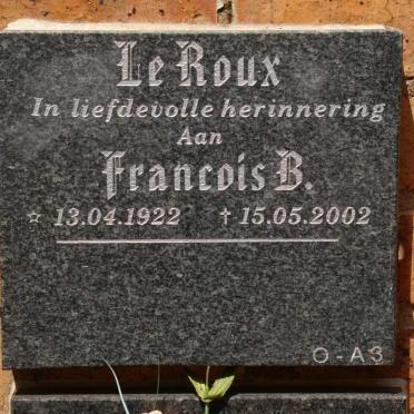 ROUX Francois B., le 1922-2002