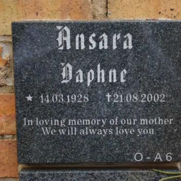 ANSARA Daphne 1928-2002