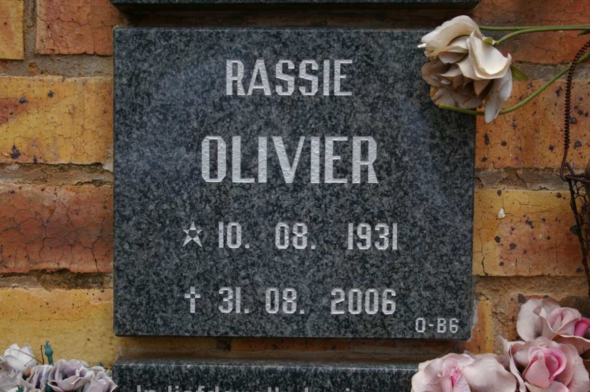 OLIVIER Rassie 1931-2006