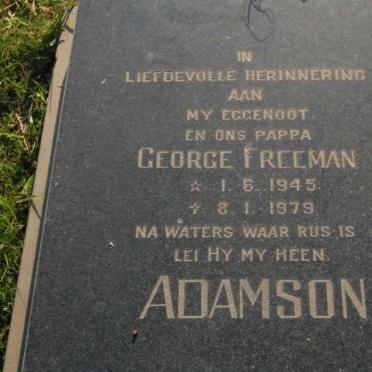 ADAMSON George Freeman 1945-1979