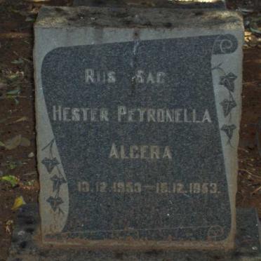 ALGERA Hester Petronella 1953-1953