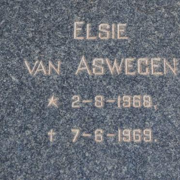 ASWEGEN Elsie, van 1968-1969