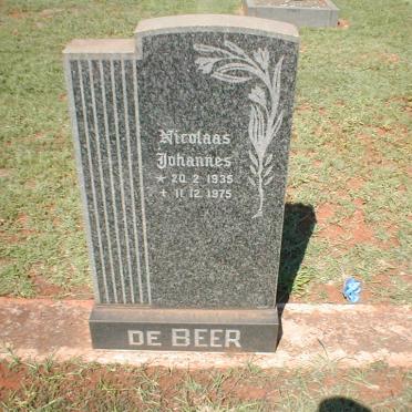 BEER Nicolaas Johannes 1935-1975