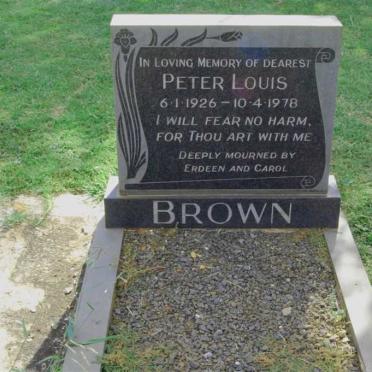BROWN Peter Louis 1926-1978