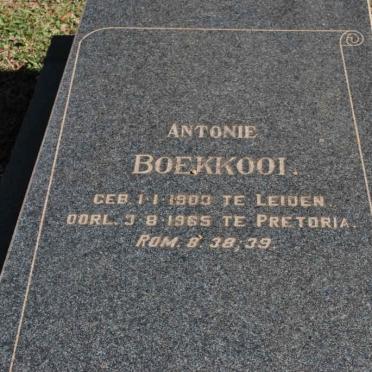 BOEKKOOI Antonie 1903-1965