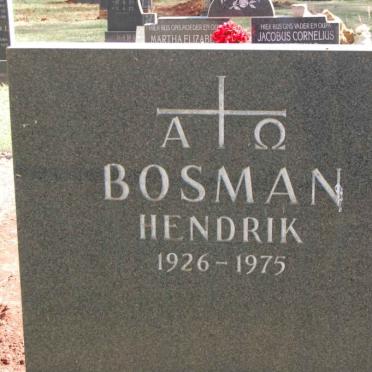 BOSMAN Hendrik 1926-1975