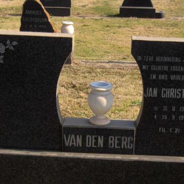 BERG Jan Christoffel, van den 1925-1976