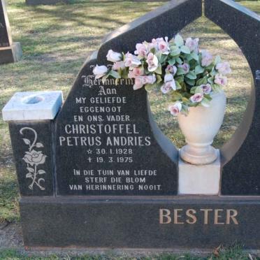 BESTER Christoffel Petrus Andries 1928-1975