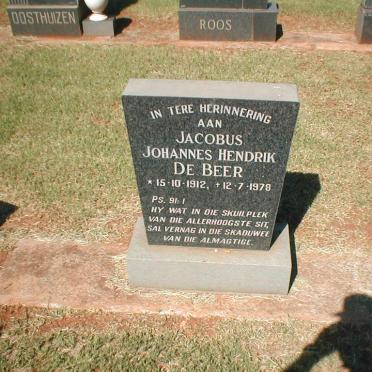 BEER Jacobus Johannes Hendrik, de 1912-1978