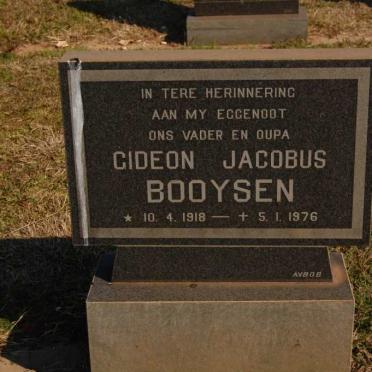 BOOYSEN Gert Jacobus 1918-1976