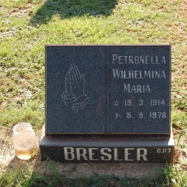 BRESLER Petronella Wilhelmina Maria 1914-1978