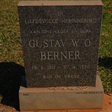 BERNER Gustav W.O. 1911-1976