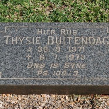BUITENDAG Thysie 1971-1973