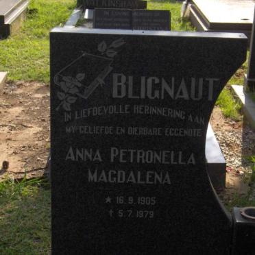 BLIGNAUT Anna Petronella Magdalena 1905-1979