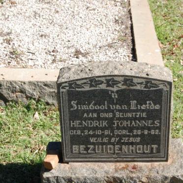 BEZUIDENHOUT Hendrik Schalk 1961-1962