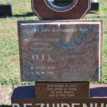 BEZUIDENHOUT O.J.J. 1940-1995 