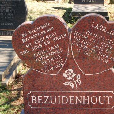 BEZUIDENHOUT Guiliam Johannes Petrus 1967-1993