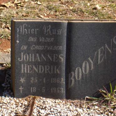 BOOYENS Johannes Hendrik 1862-1953